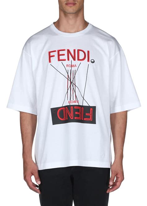 mens fendi t shirts|Fendi fiend t shirt.